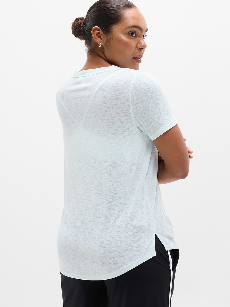 Image number 6 showing, Breezy Scoop V-Neck Tee