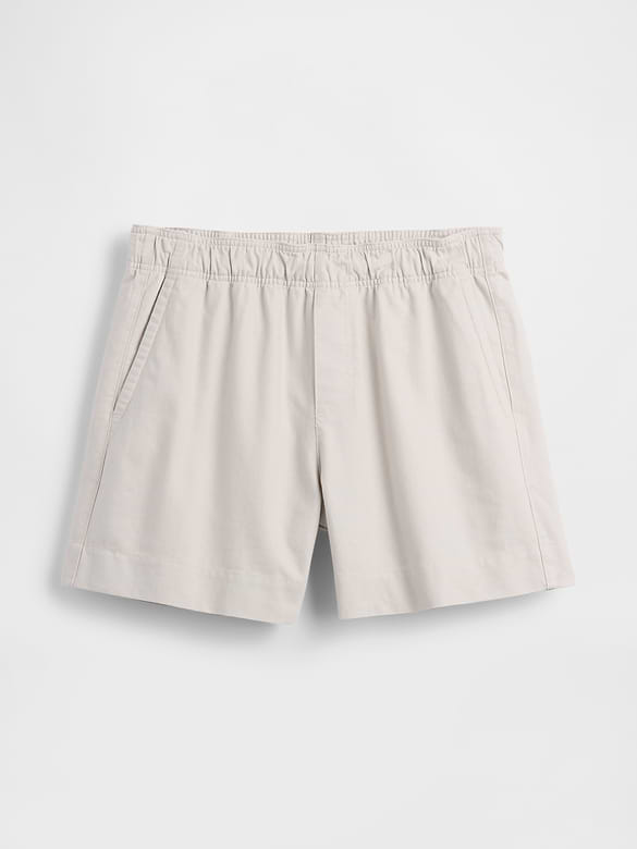 5.5" Linen-Blend Relaxed Shorts