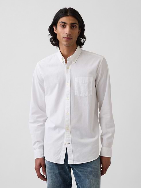 gap mens dress shirts Men's Short Sleeve Slim Stretch Poplin Shirt, Cerulean Blue, XS : Clothing, Shoes & Jewelry Straight hem Gap Classic Men’s Size XXL