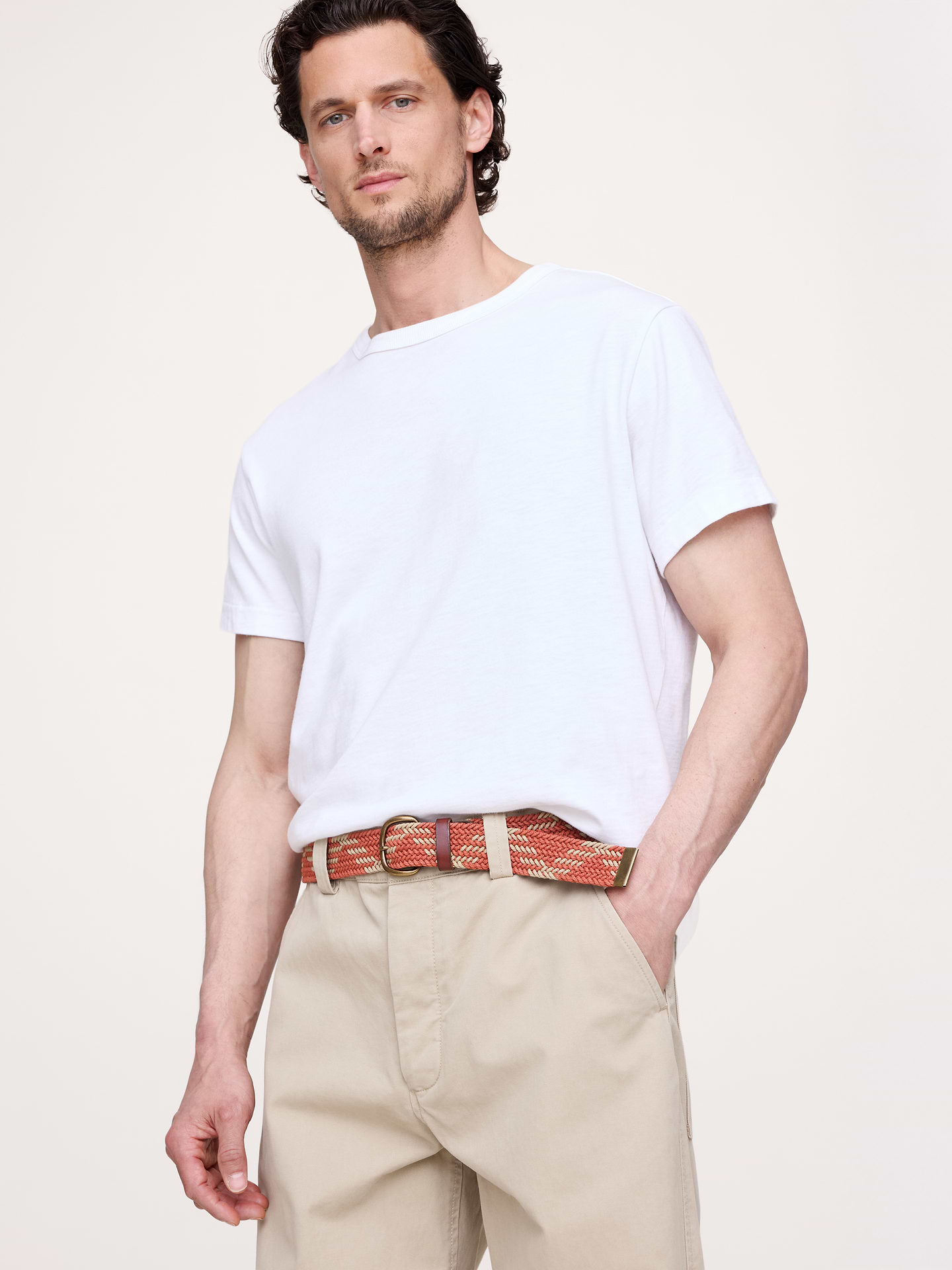 Image number 2 showing, Braided Cotton Canvas Belt