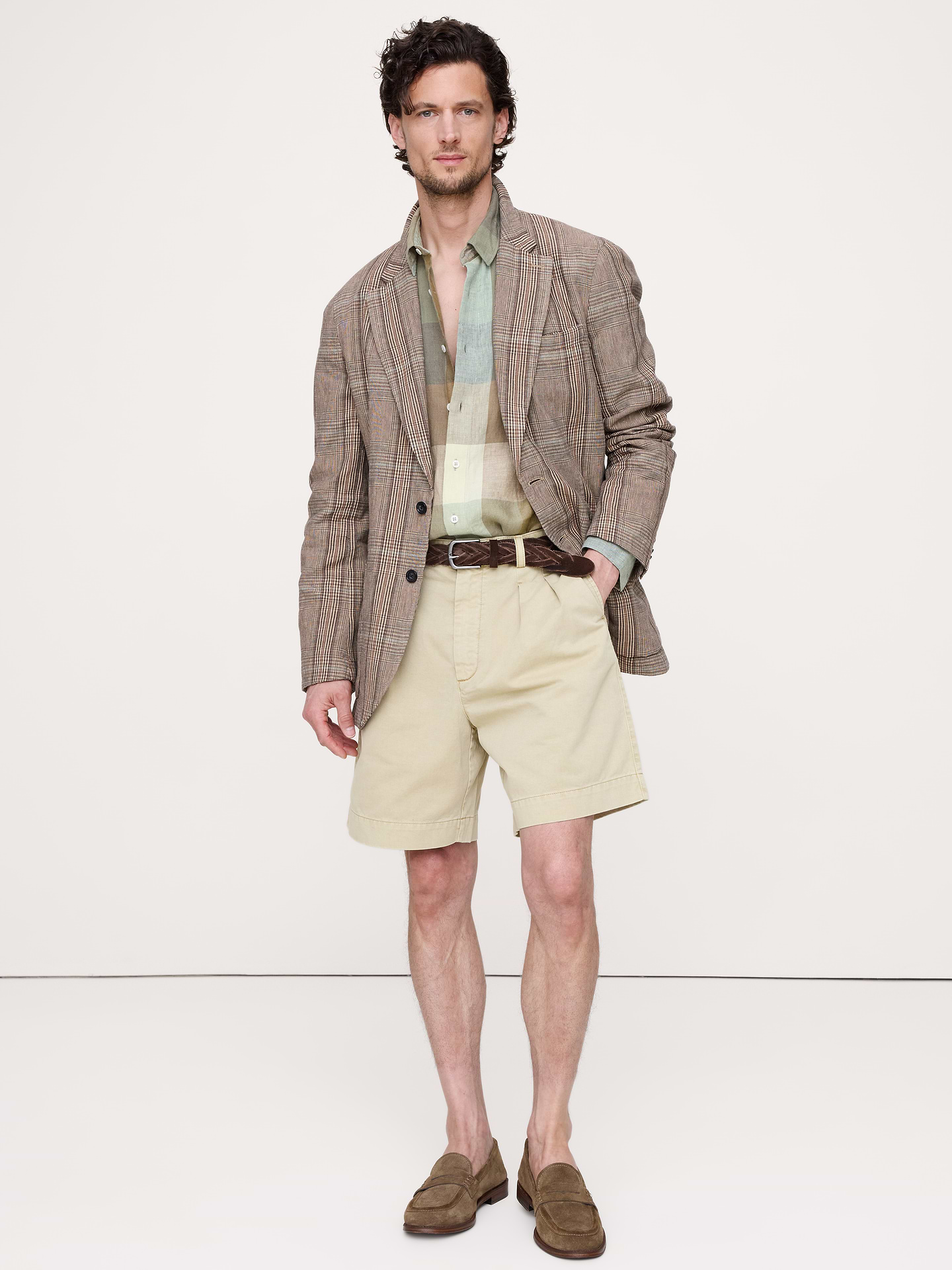 Image number 1 showing, Archive Reissue 8" Pleated Short