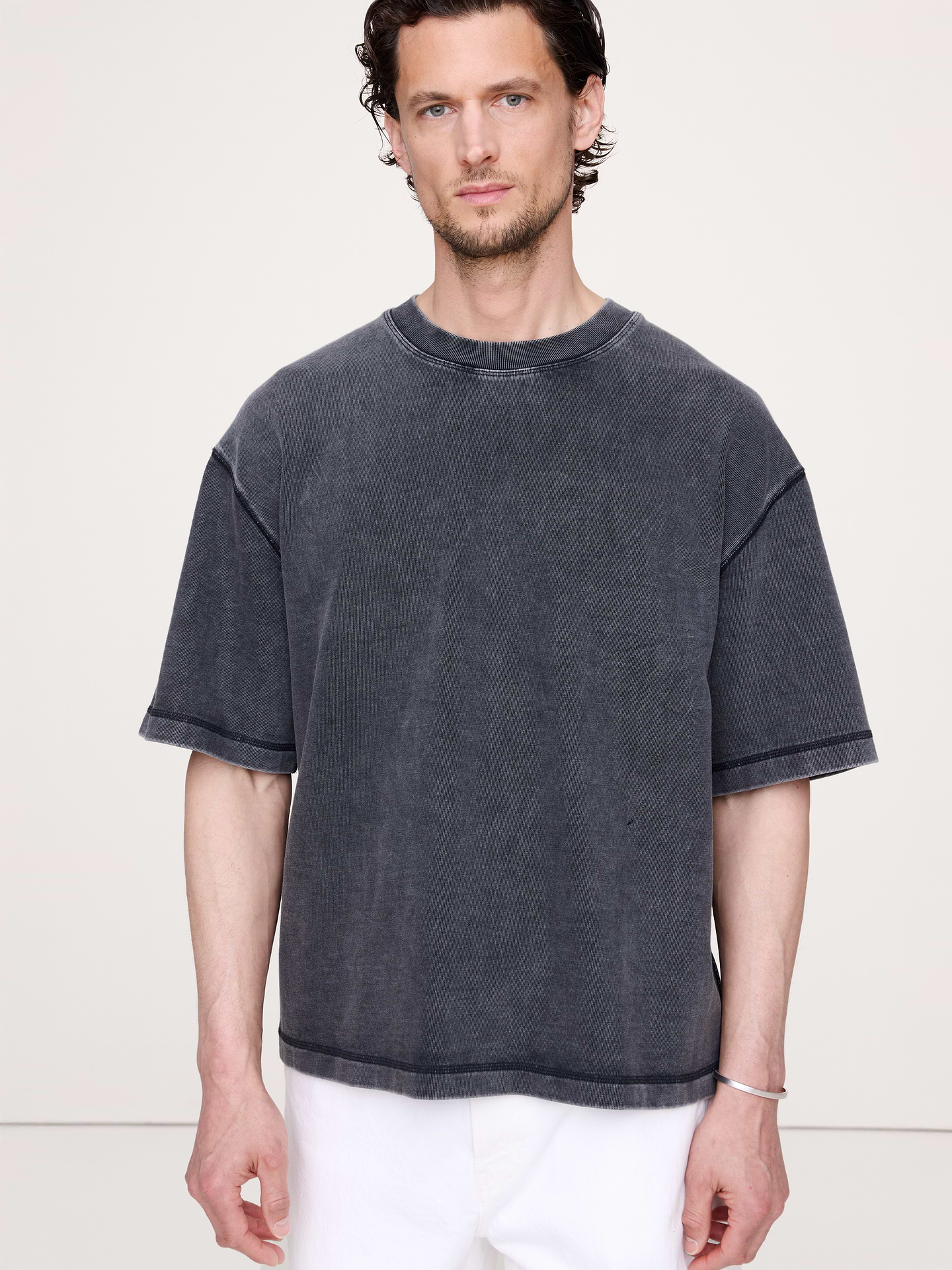 Image number 1 showing, Heavyweight Cotton Boxy Tee