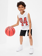Image number 1 showing, Below Knee Baggy Mesh Basketball Shorts for Boys