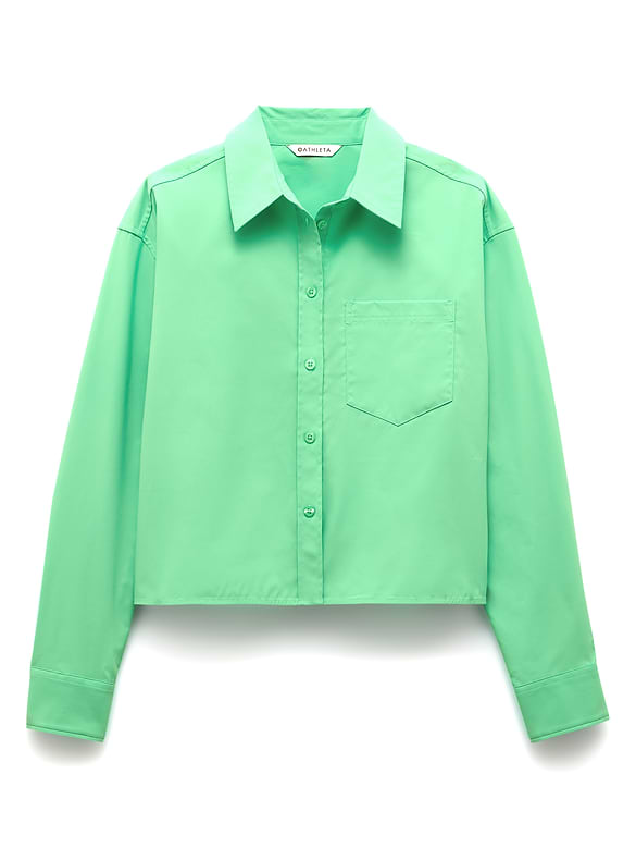 Midday Cropped Poplin Shirt