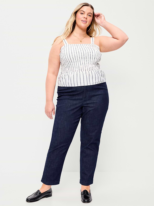 High-Waisted Pixie Straight Pants
