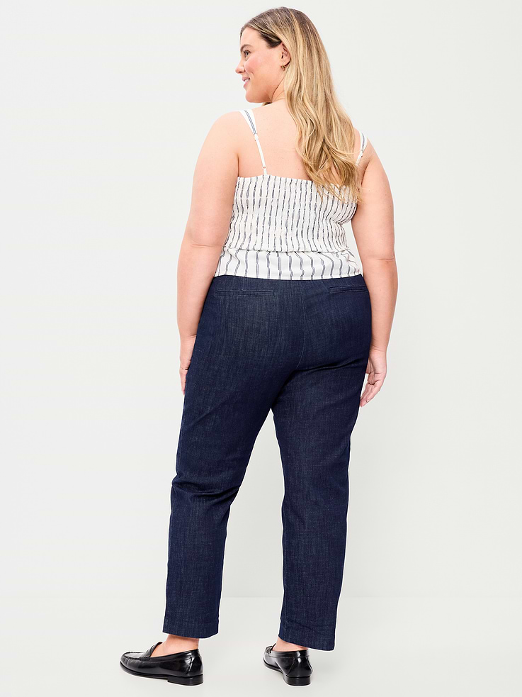Image number 9 showing, High-Waisted Pixie Straight Pants