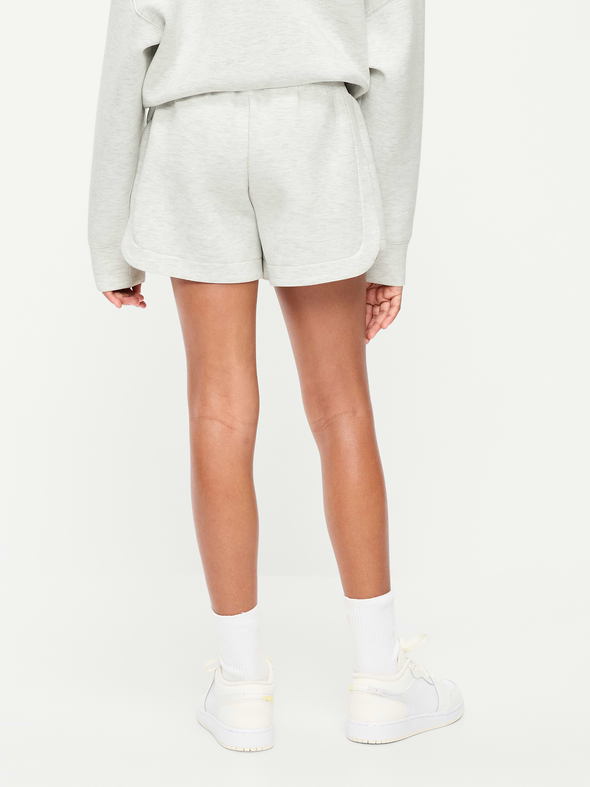 Image number 2 showing, High-Waisted Bounce Fleece Shorts for Girls