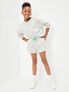 Image number 3 showing, High-Waisted Bounce Fleece Shorts for Girls