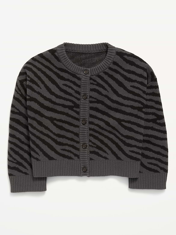 Cozy Button-Front Cardigan Sweater for Girls