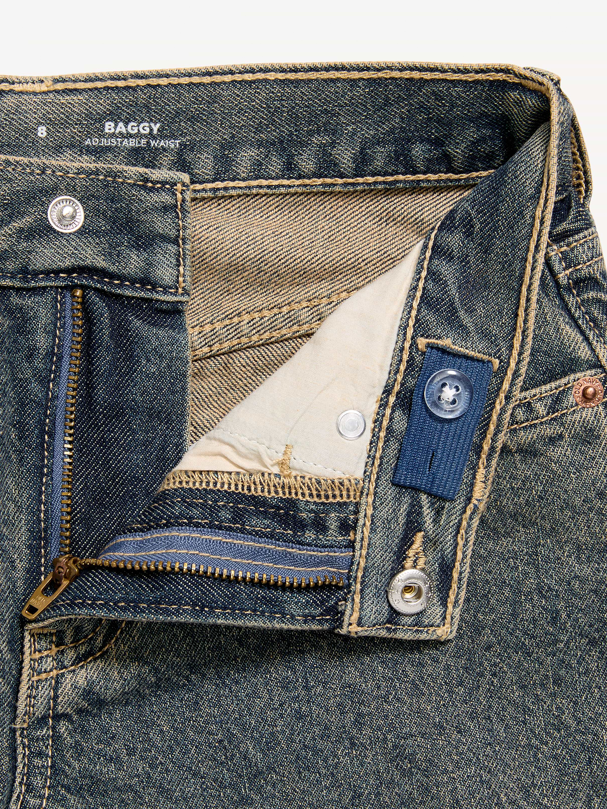 Image number 3 showing, Baggy Non-Stretch Jeans for Boys