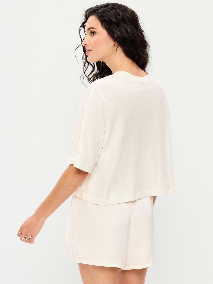 Image number 2 showing, Fleetwood Mac™ Crew-Neck Oversized Crop T-Shirt