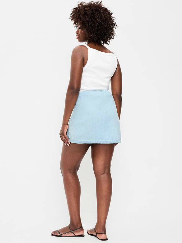 Image number 6 showing, Denim Micro Skort