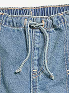 Image number 5 showing, Pull-On Low-Rise Super Baggy Wide-Leg Cargo Jeans for Girls
