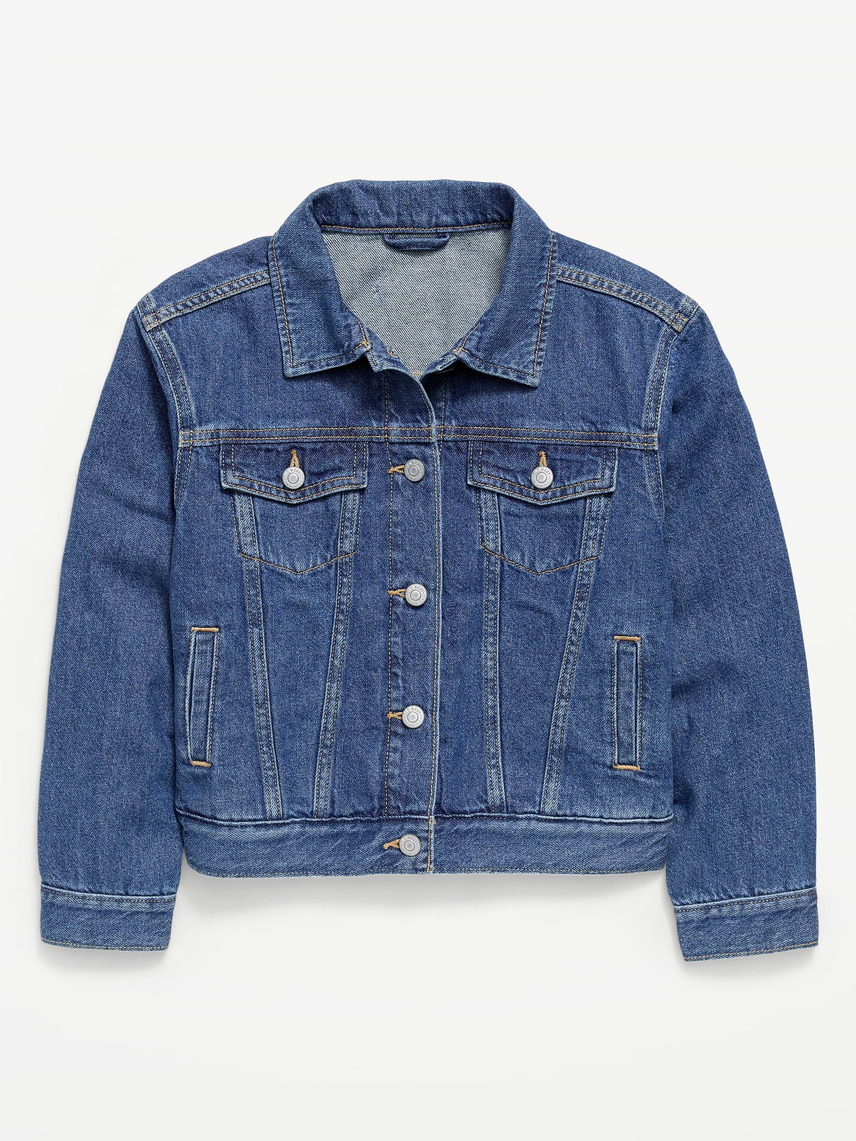 L'image numéro 1 présente Veste de camionneur surdimensionnée en denim pour fille