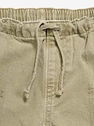 Image number 5 showing, Pull-On Low-Rise Super Baggy Wide-Leg Cargo Jeans for Girls