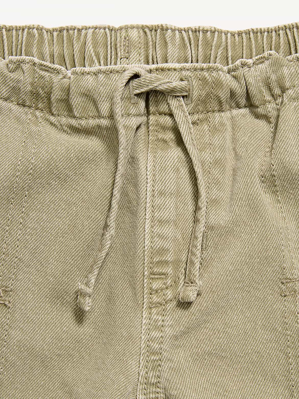 Pull-On Low-Rise Super Baggy Wide-Leg Cargo Jeans for Girls