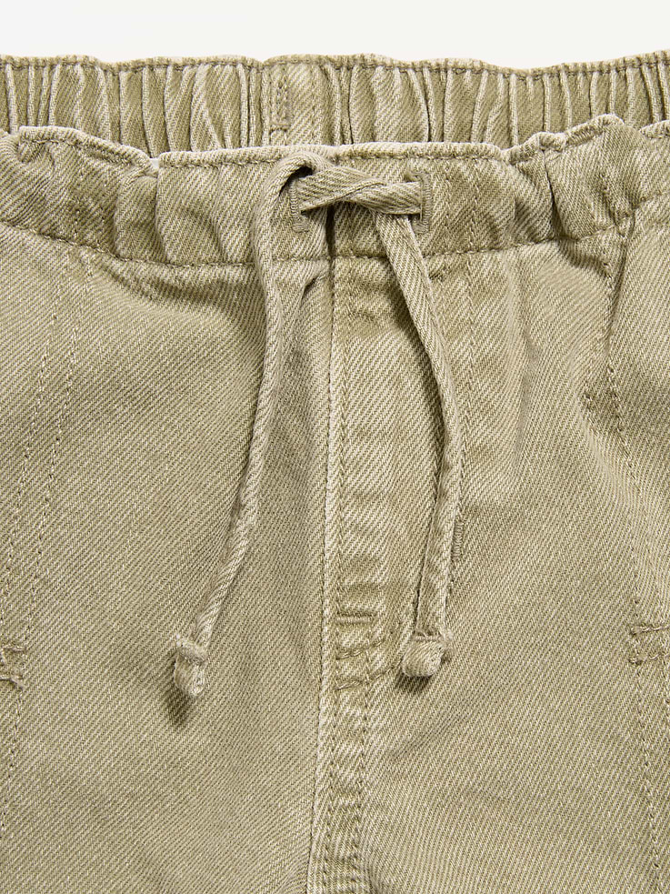 Image 5 of 5, Pull-On Low-Rise Super Baggy Wide-Leg Cargo Jeans for Girls