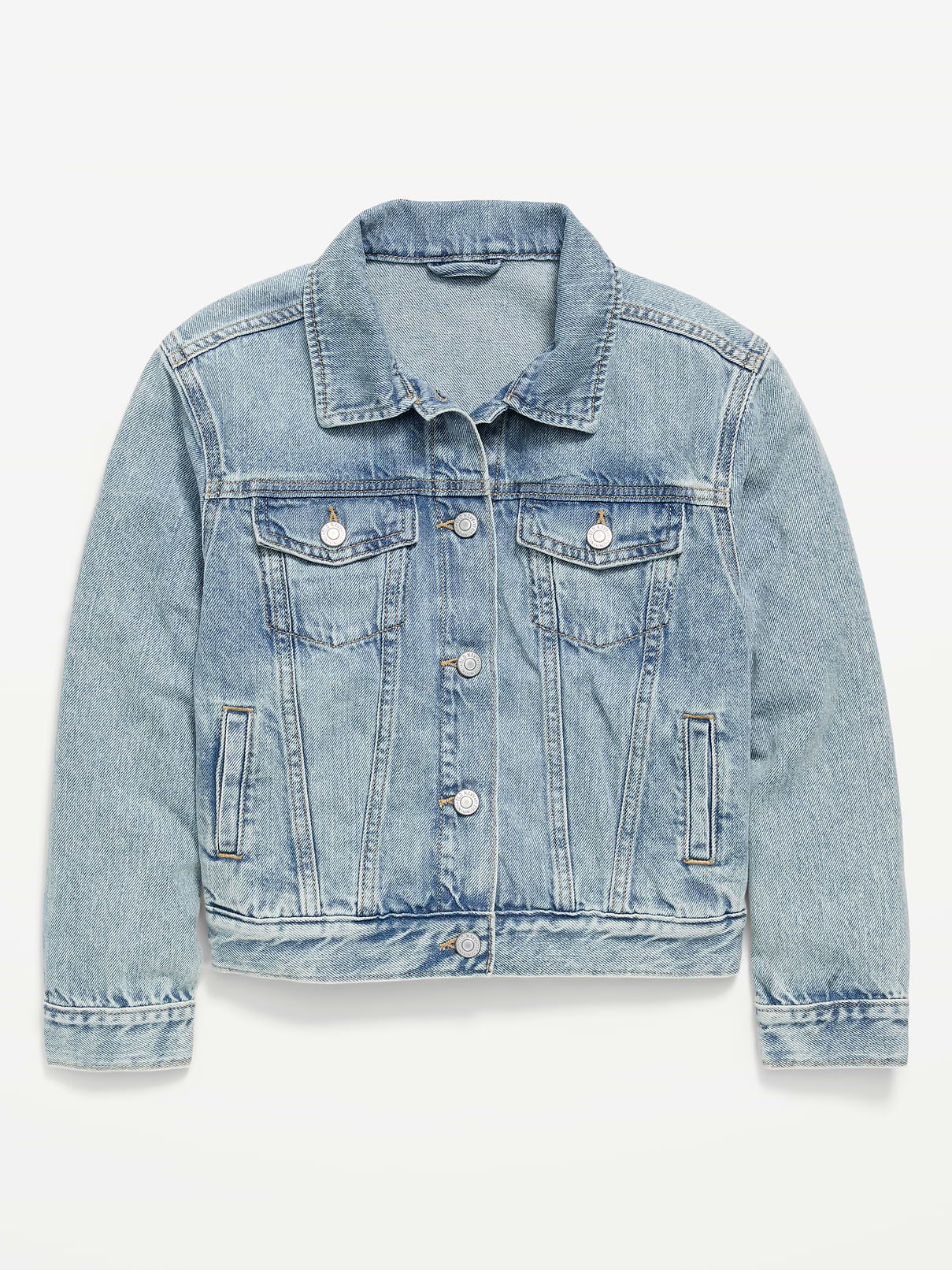 Image number 1 showing, Oversized Denim Trucker Jacket for Girls