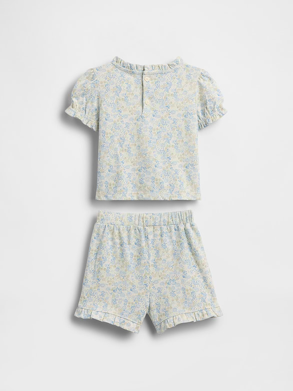 Baby Organic Cotton Floral Outfit Set