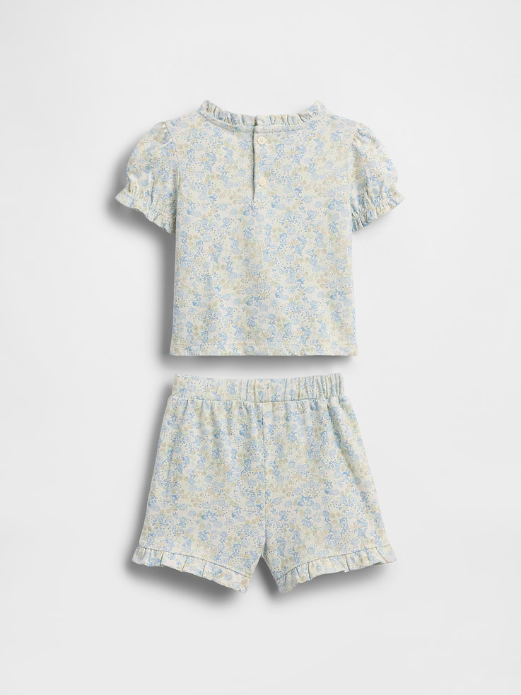 Image number 2 showing, Baby Organic Cotton Floral Outfit Set