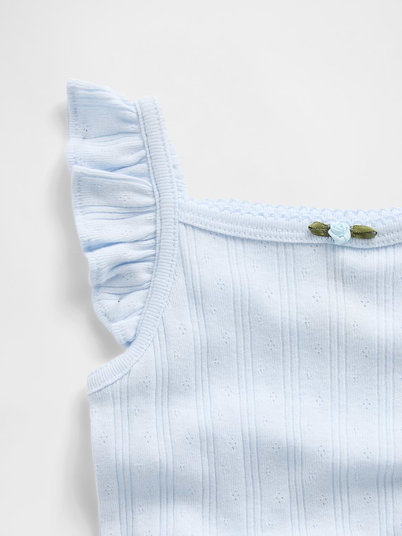 Baby Pointelle Rib Tank Bodysuit