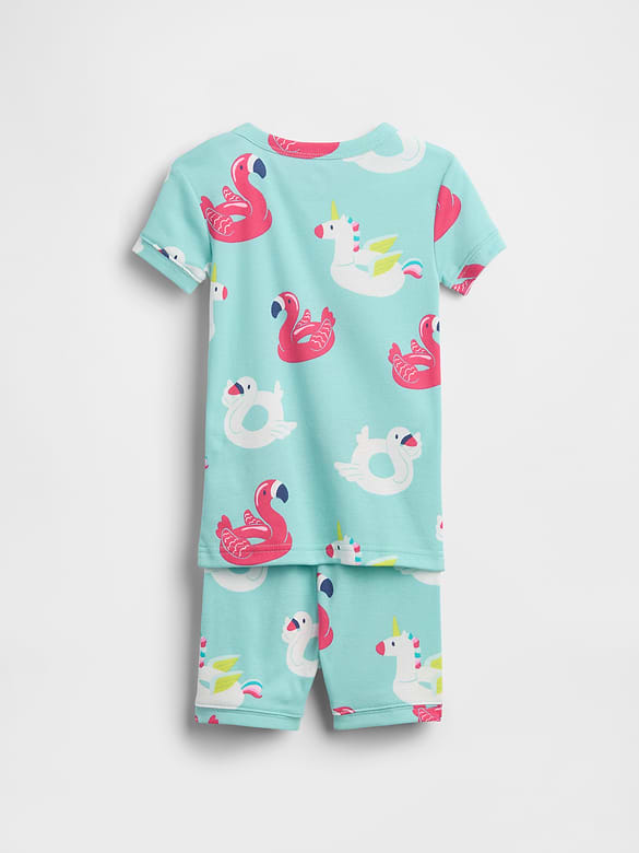 Baby & Toddler Organic Brushed Cotton Pool Float PJ Short Set