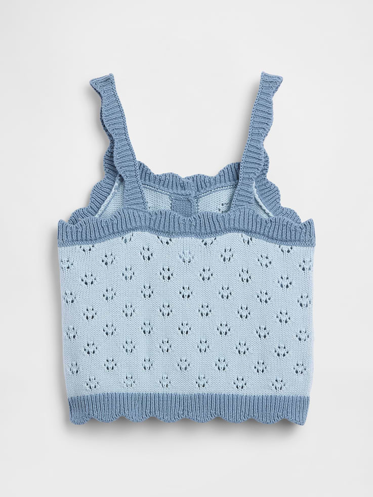 Image number 2 showing, Baby & Toddler Pointelle Colorblock Sweater Tank
