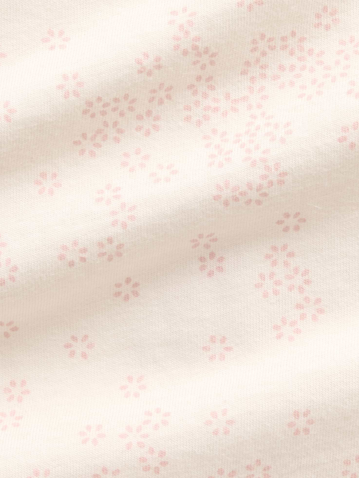 Image number 3 showing, Baby Organic Cotton Floral Footed One-Piece