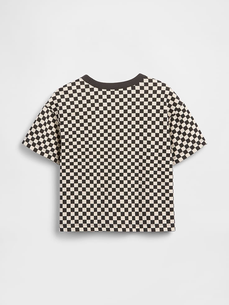 L'image numéro 2 présente T-shirt droit à motif de damiers pour Bébé et Tout-petit