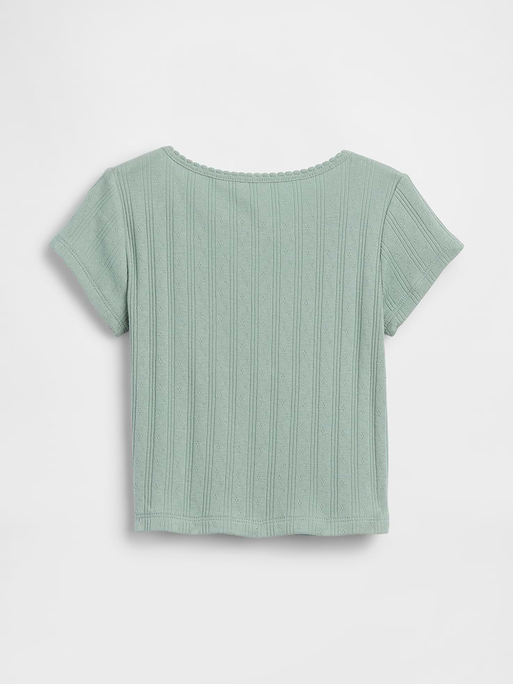 Image number 2 showing, Baby & Toddler Pointelle Rib T-Shirt