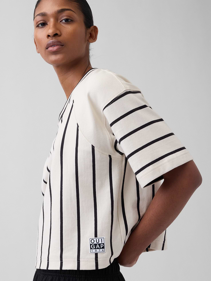 Image number 4 showing, OuiGap Heavyweight Crop T-Shirt