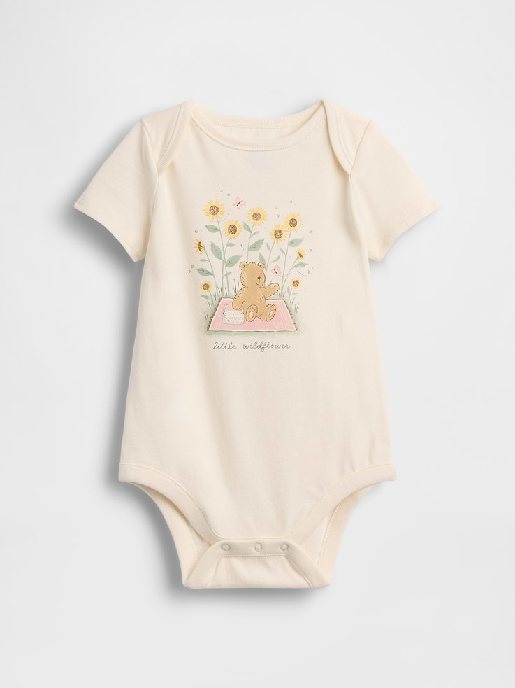 Image number 1 showing, Baby First Favorites Organic Cotton Graphic Bodysuit