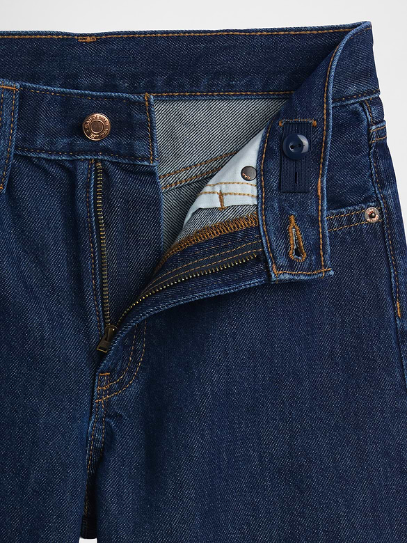 Kids Low Rise Longline Denim Shorts