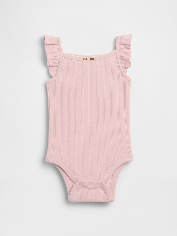Baby Pointelle Rib Tank Bodysuit