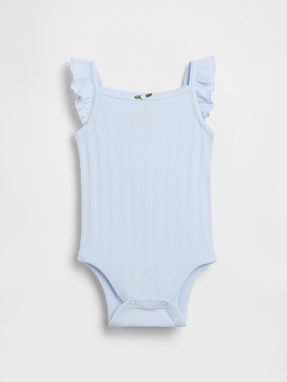 Baby Pointelle Rib Tank Bodysuit