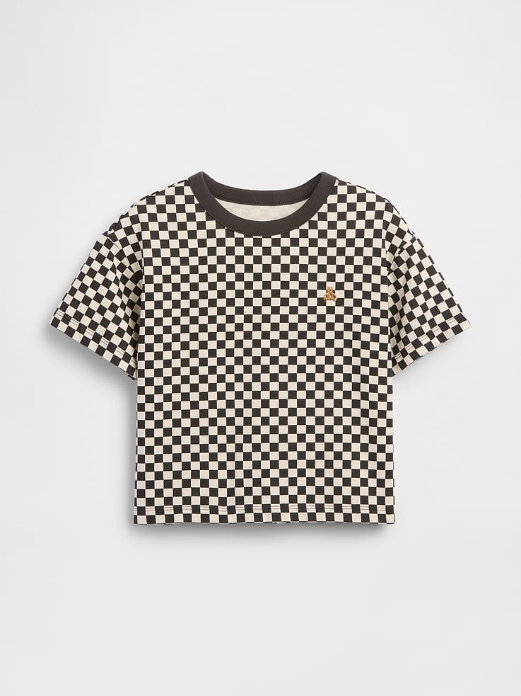 L'image numéro 1 présente T-shirt droit à motif de damiers pour Bébé et Tout-petit