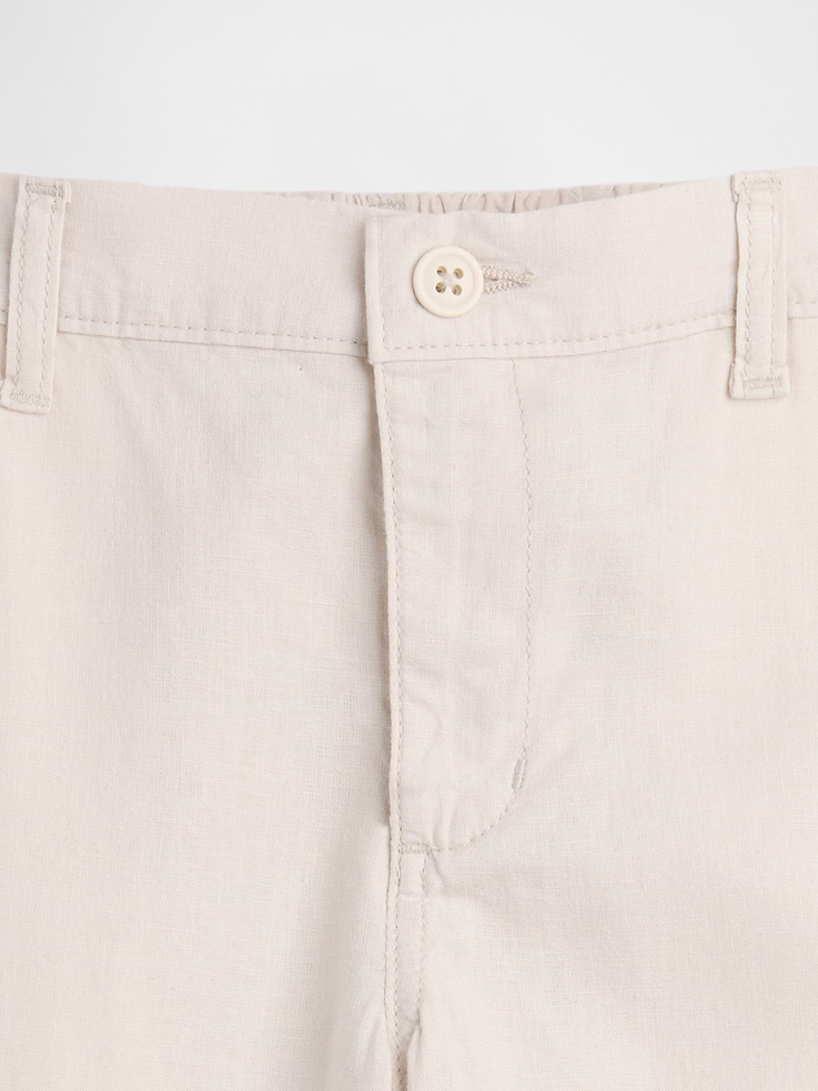 Image 3 of 3, Kids Relaxed Linen-Blend Pants