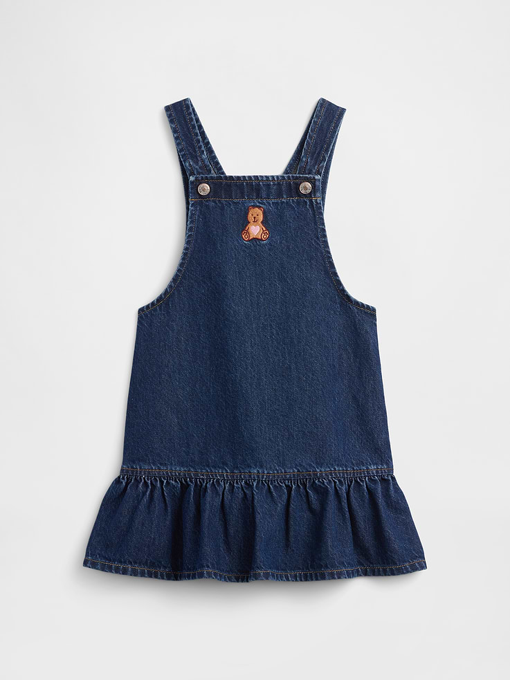 Image 1 of 4, This product is made with/contains 5% recycled cotton. Compared to virgin materials, using recycled materials helps reduce resource use and waste., This product is part of our water-saving Washwell program. Compared with conventional wash methods, Washwell uses at least 20% less water., Racerback straps with button closures., Square neckline., Embroidered Brannan Bear graphic at chest., Shirring at hem., This product was made in a factory that invests in gender equity and women’s empowerment through RISE. Learn more at, Product #1174714