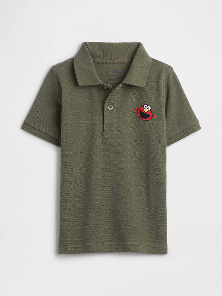 Image number 1 showing, babyGap Sesame Street Pique Polo Shirt