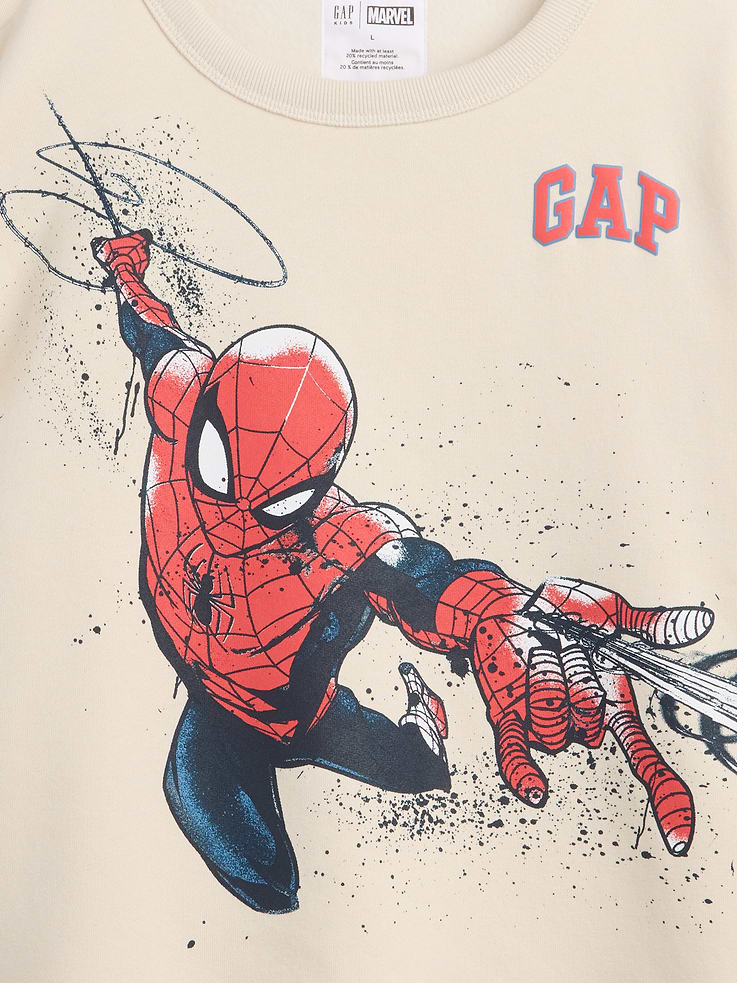 Image number 3 showing, GapKids Marvel Spider-Man Relaxed Crewneck Sweatshirt
