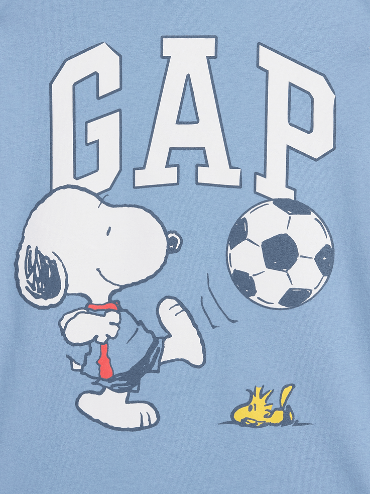 Image 3 of 3, GapKids Peanuts Logo T-Shirt