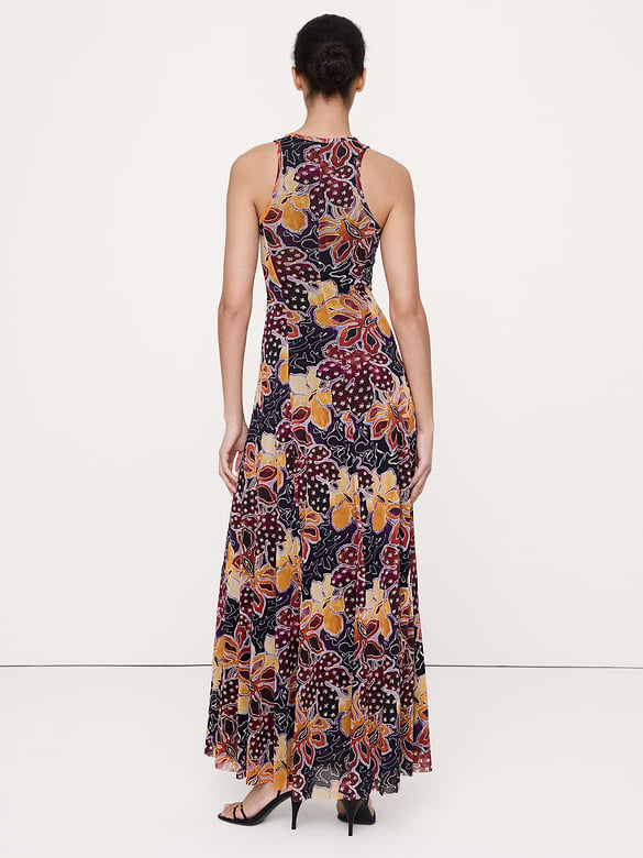 Mesh Tank Maxi Dress