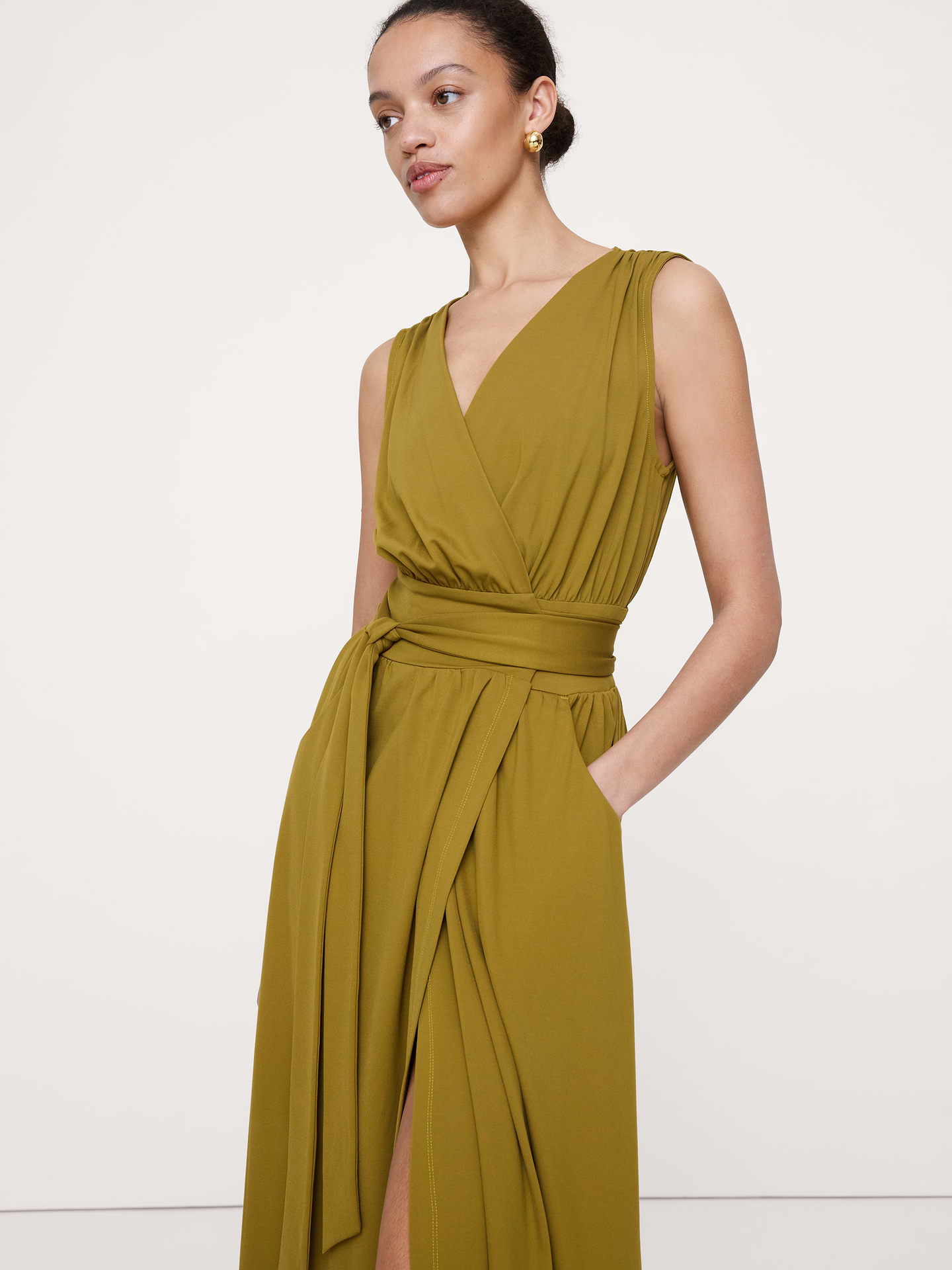 Image number 6 showing, Knit Wrap Maxi Dress