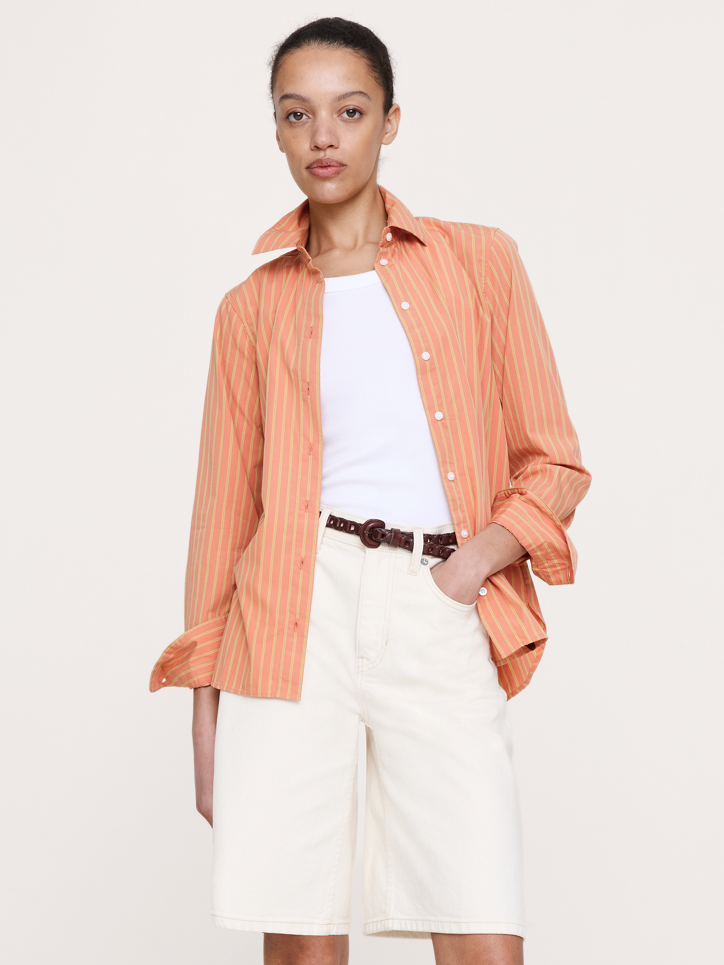 L'image numéro 1 présente La chemise de tous les jours en popeline de coton
