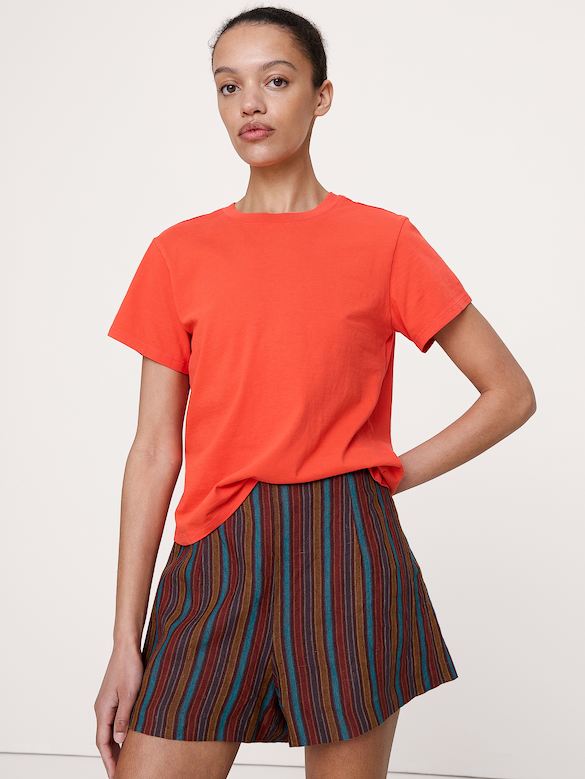 Vintage Cotton Crew-Neck T-Shirt