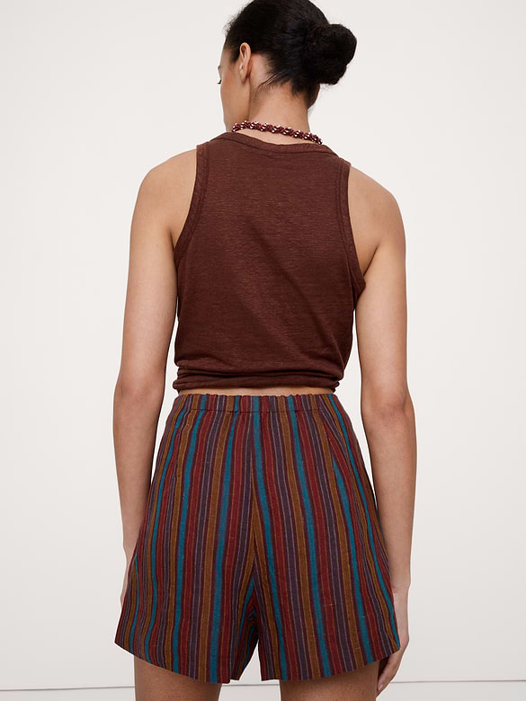 High-Rise 3" Linen Short