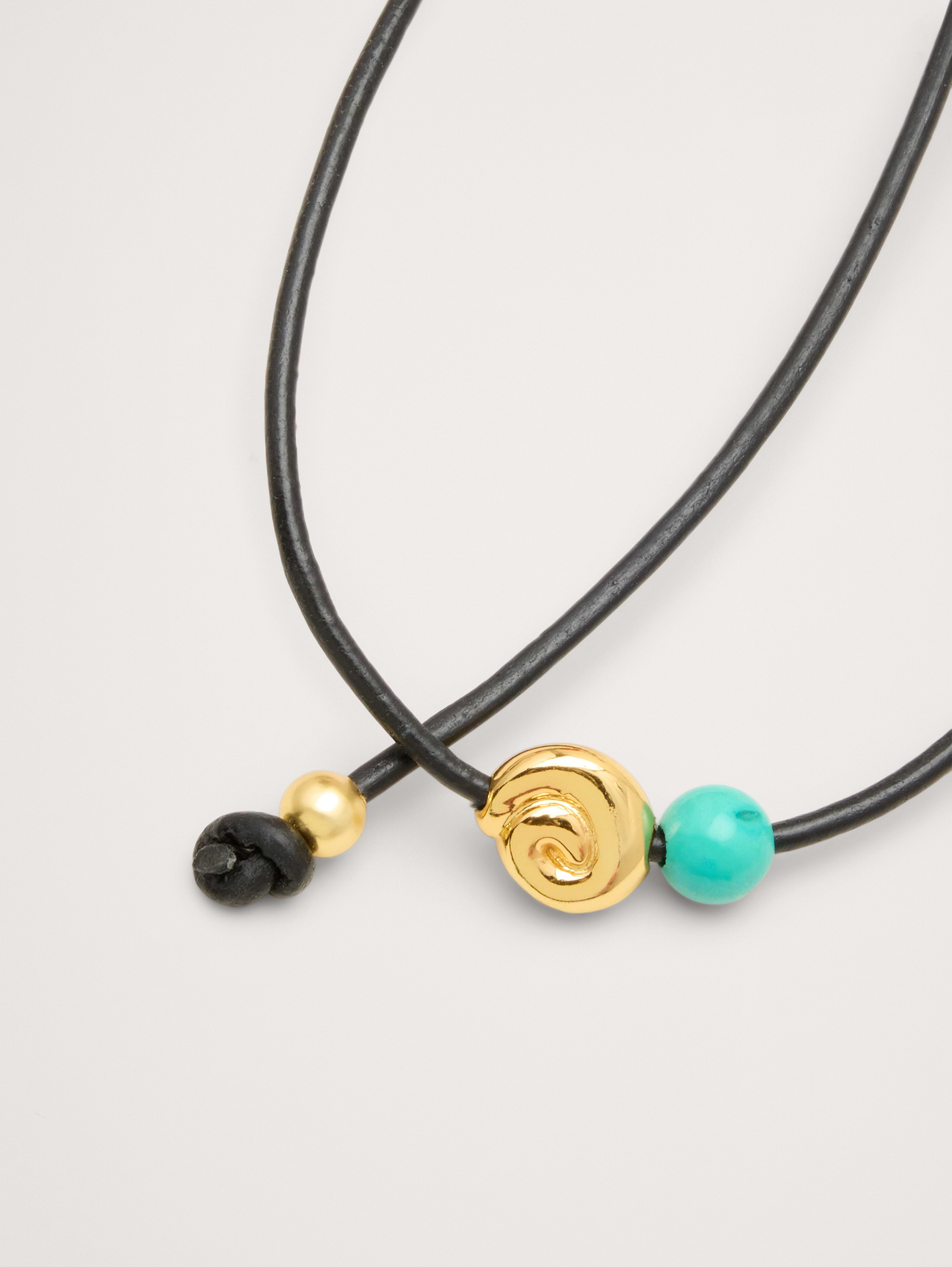 Image number 3 showing, Metallic Stone Cord Necklace
