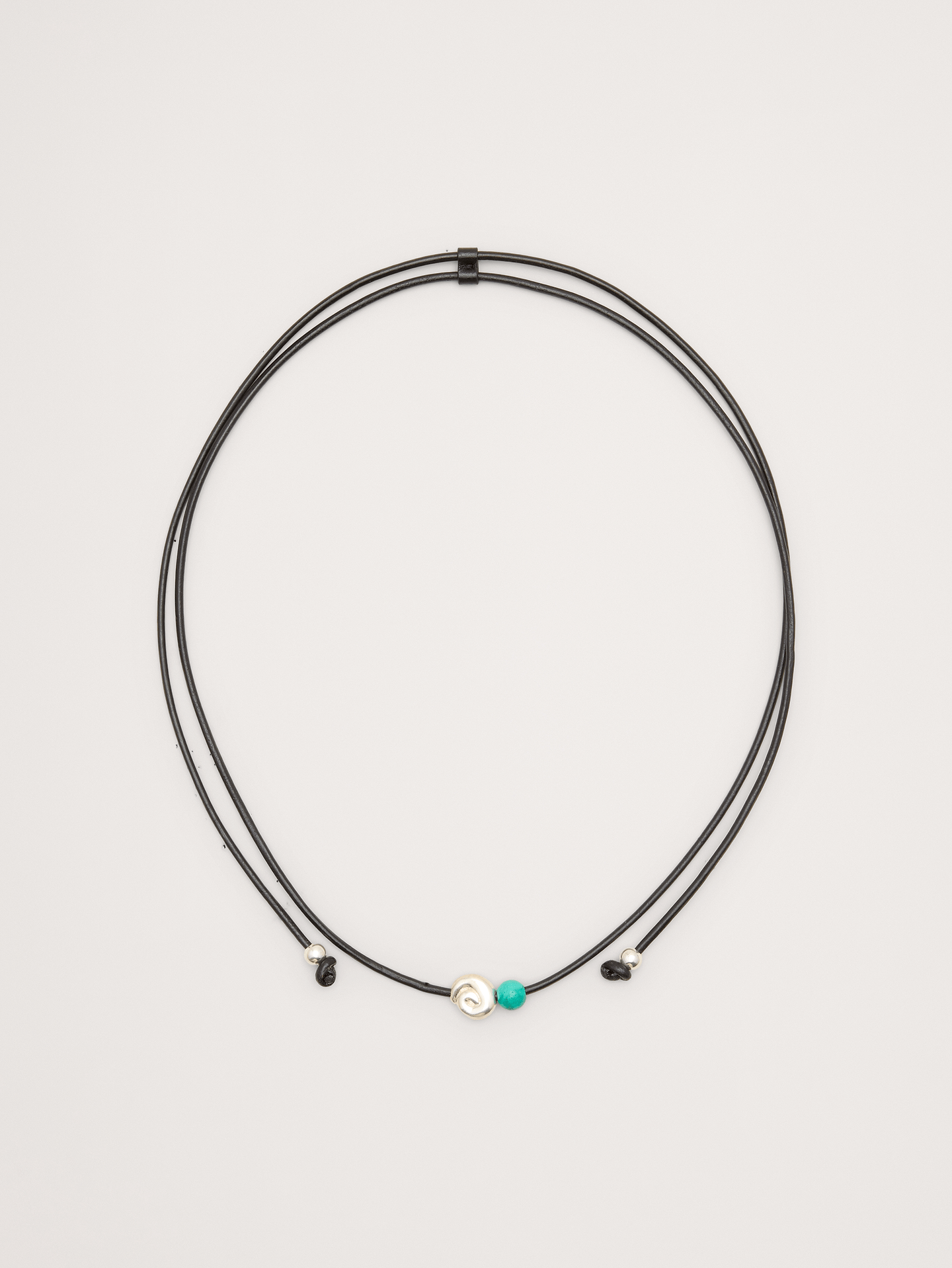 Image number 1 showing, Metallic Stone Cord Necklace