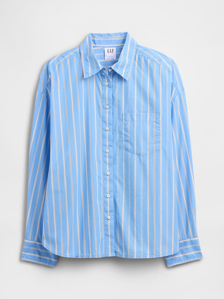 Image number 5 showing, Oversized Shirt in Poplin