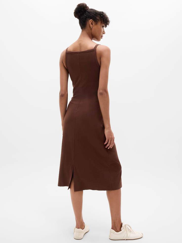 Image number 5 showing, Signature Rib Apron Dress